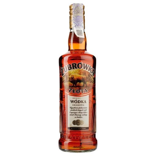 Алкогольний напій Zubrowka Zlota 37,5%, 0,5 л (596153) - фото 1