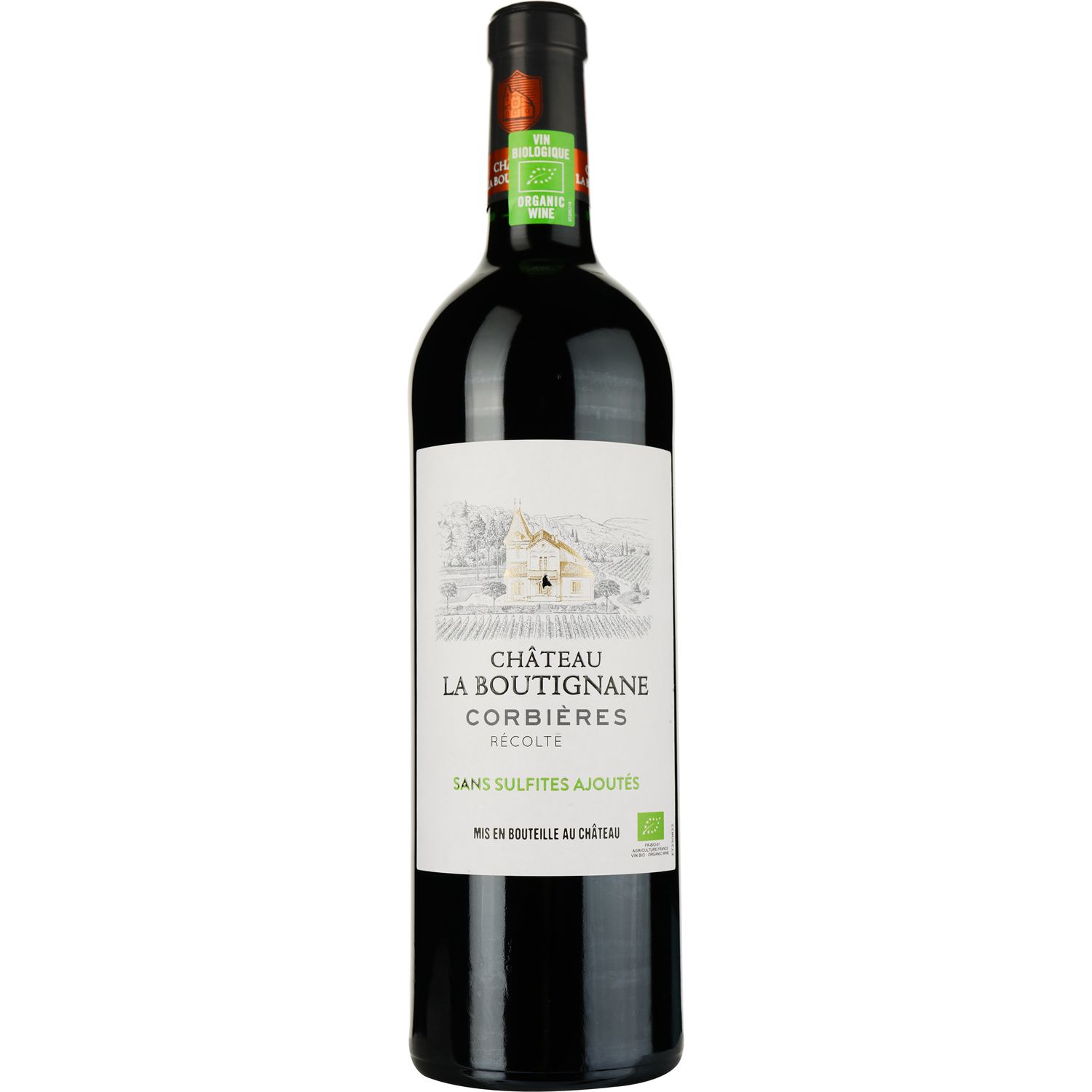 Вино Chateau La Boutignane Sans Sulfites 2022 Corbieres AOP красное сухое 0.75 л - фото 1