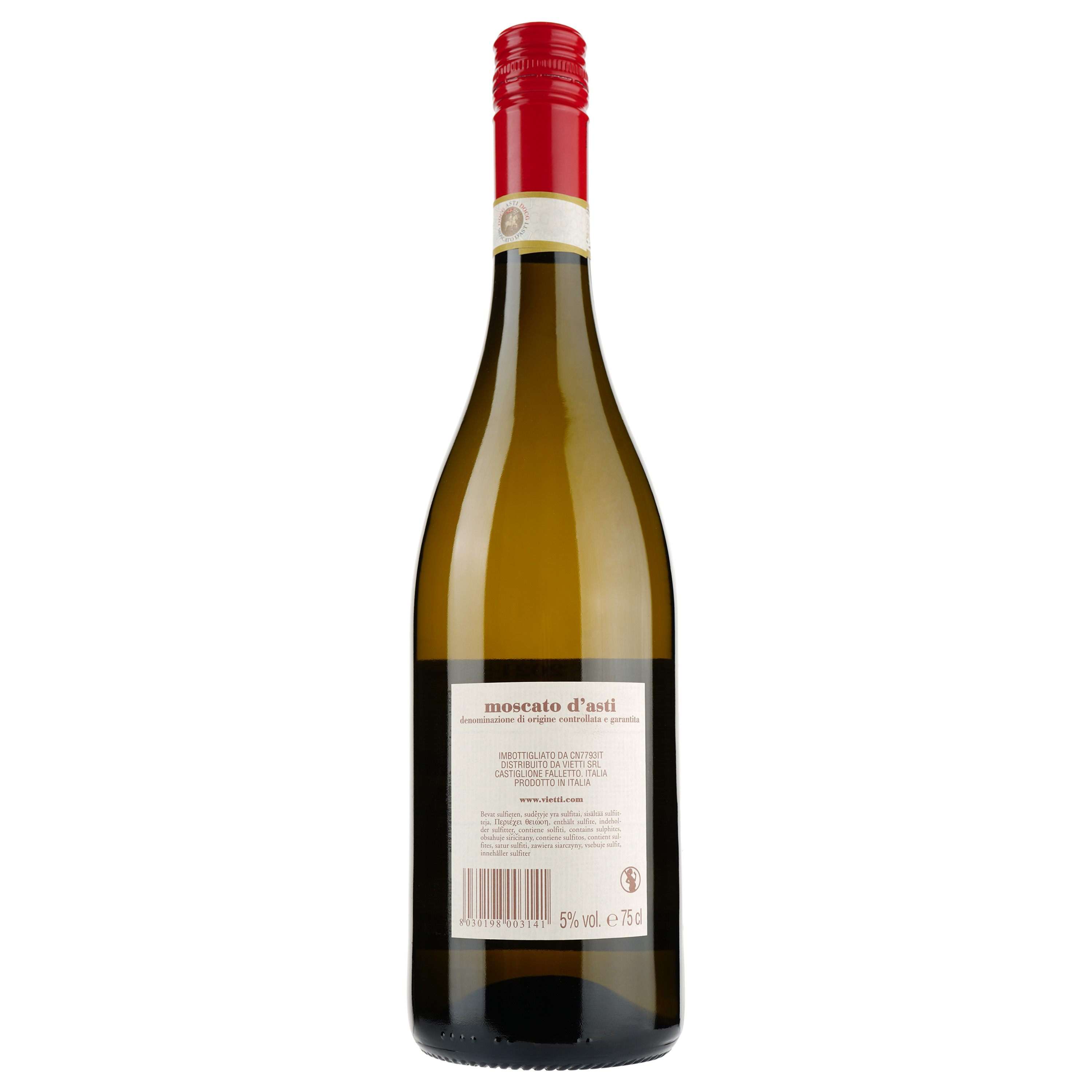 Игристое вино Vietti Moscato d’Asti Cascinetta, белое, сладкое, 5%, 0,75 л - фото 2