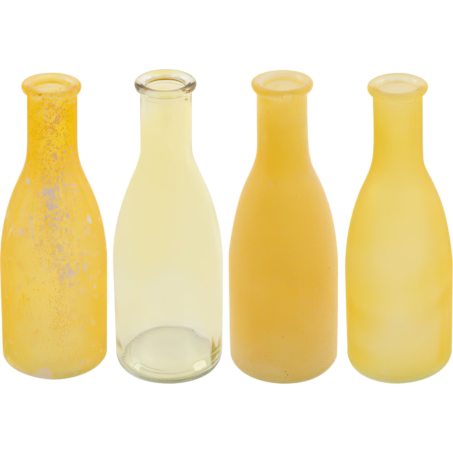 Набір ваз Lefard Bottle amber 18 см 4 шт. (804-115) - фото 1