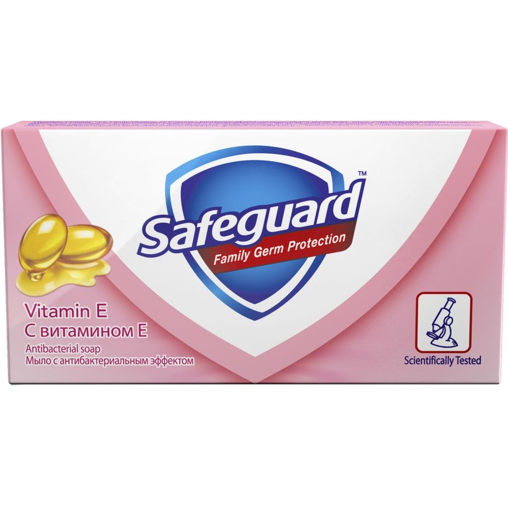 Антибактериальное мыло Safeguard с витамином Е, 90 г - фото 1