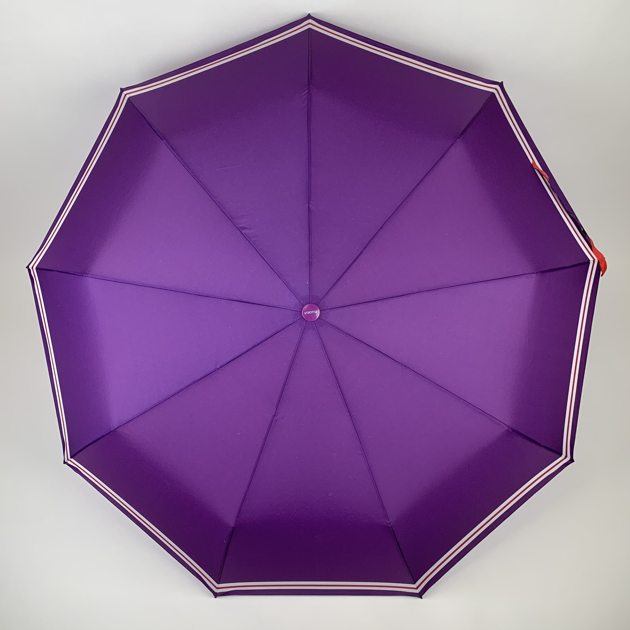 Женский складной зонтик полуавтомат The Best 97 см фиолетовый - фото 5