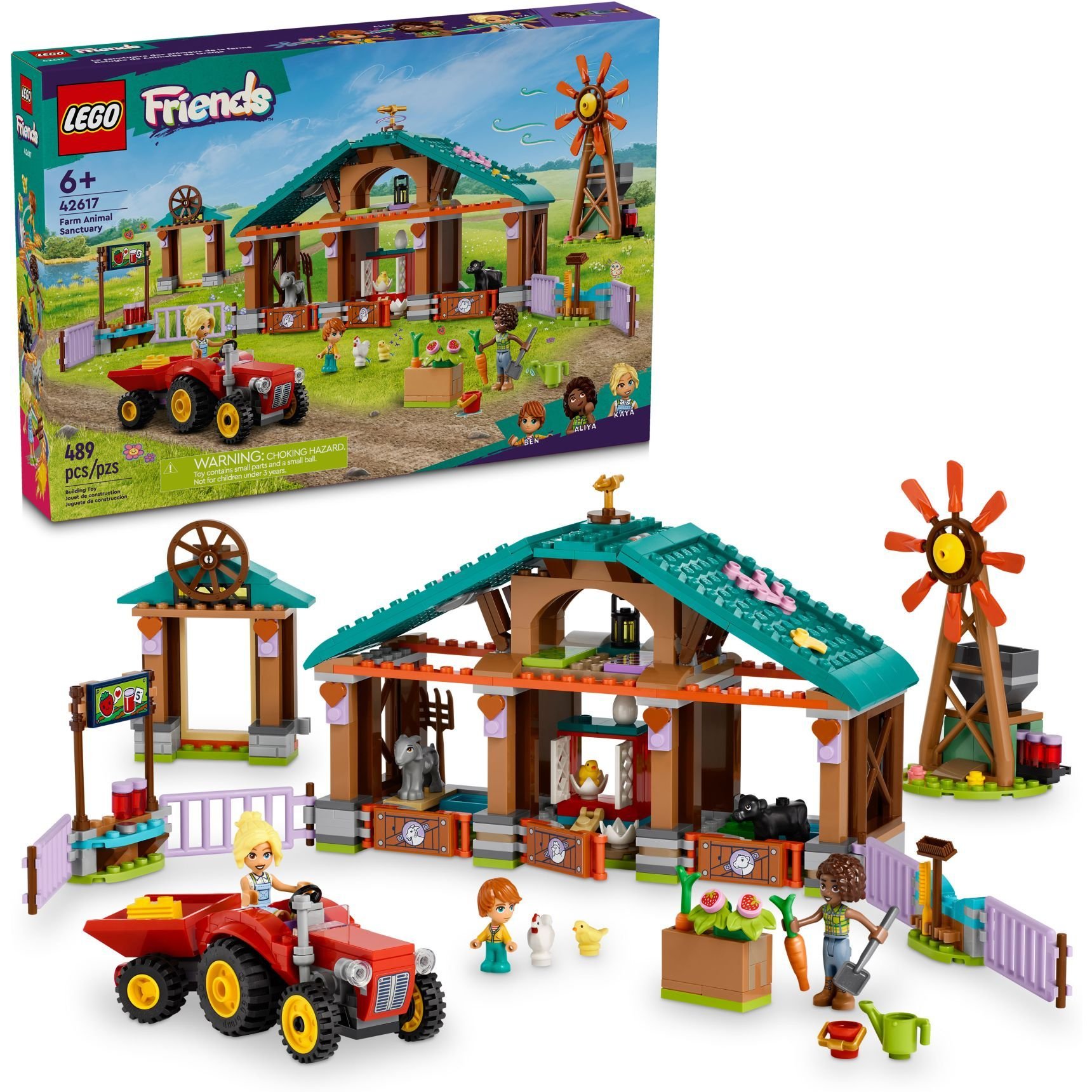 Конструктор LEGO Friends Притулок для сільськогосподарських тварин 489 деталі (42617) - фото 4