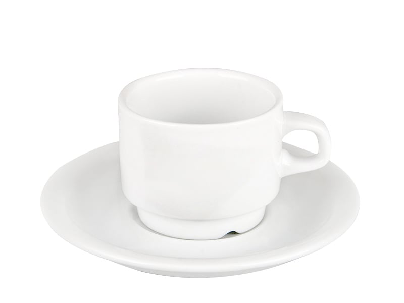Чашка з блюдцем Lefard Frig, 100 мл, білий (39-057) - фото 1