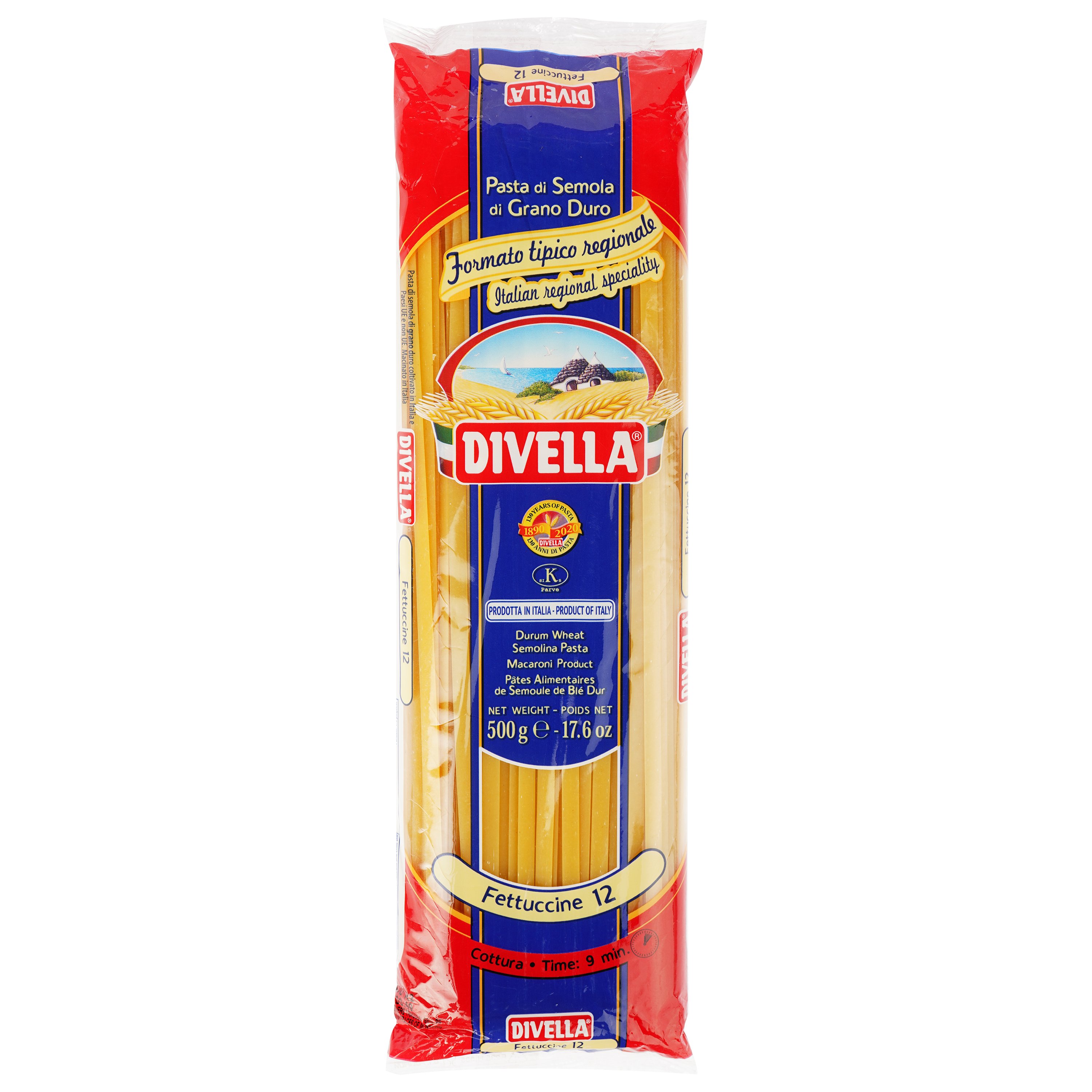 Макаронные изделия Divella Спагети 012 Fettuccine, 500 г (DLR6119) - фото 1
