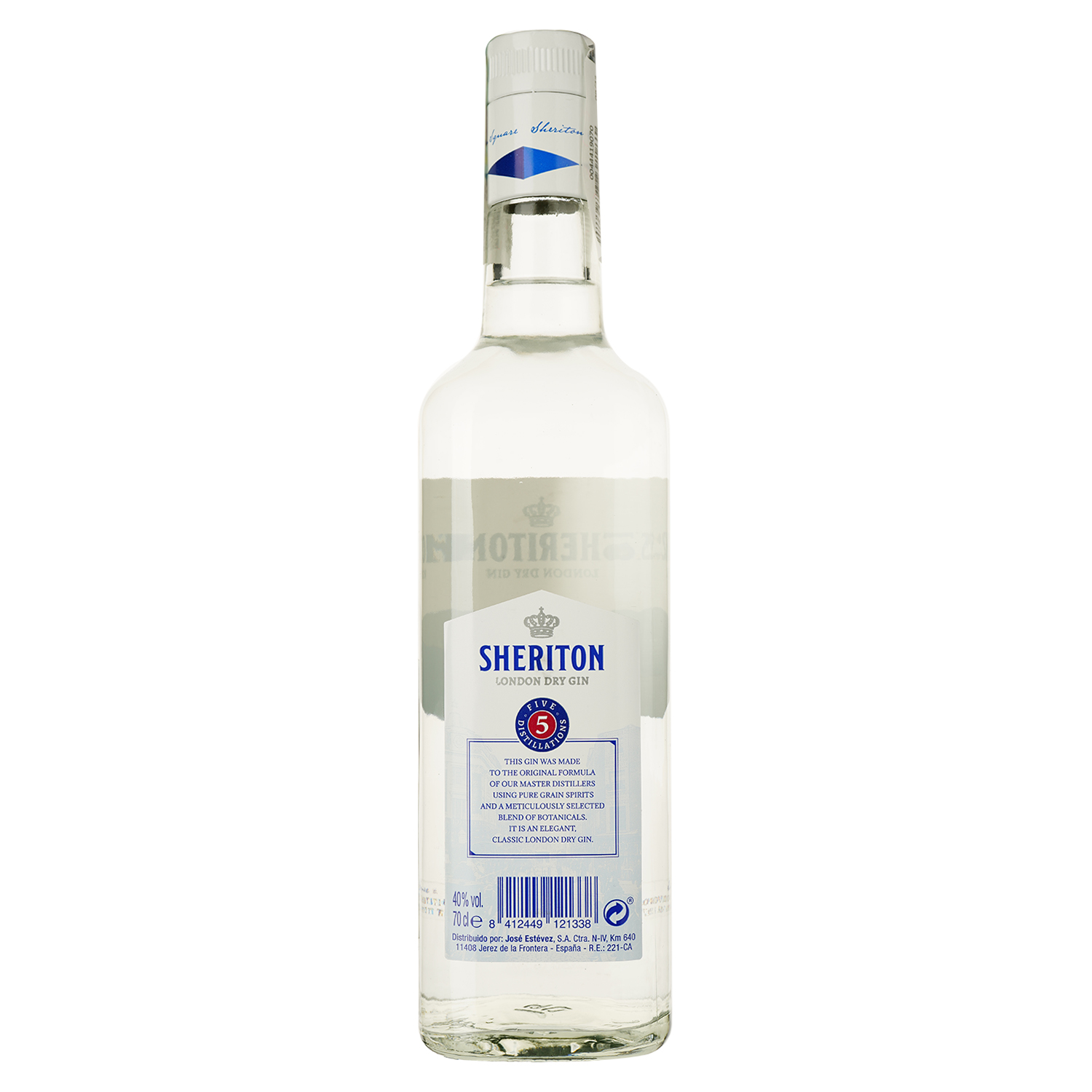 Джин Sheriton London Dry Gin 40% 0.7 л - фото 2