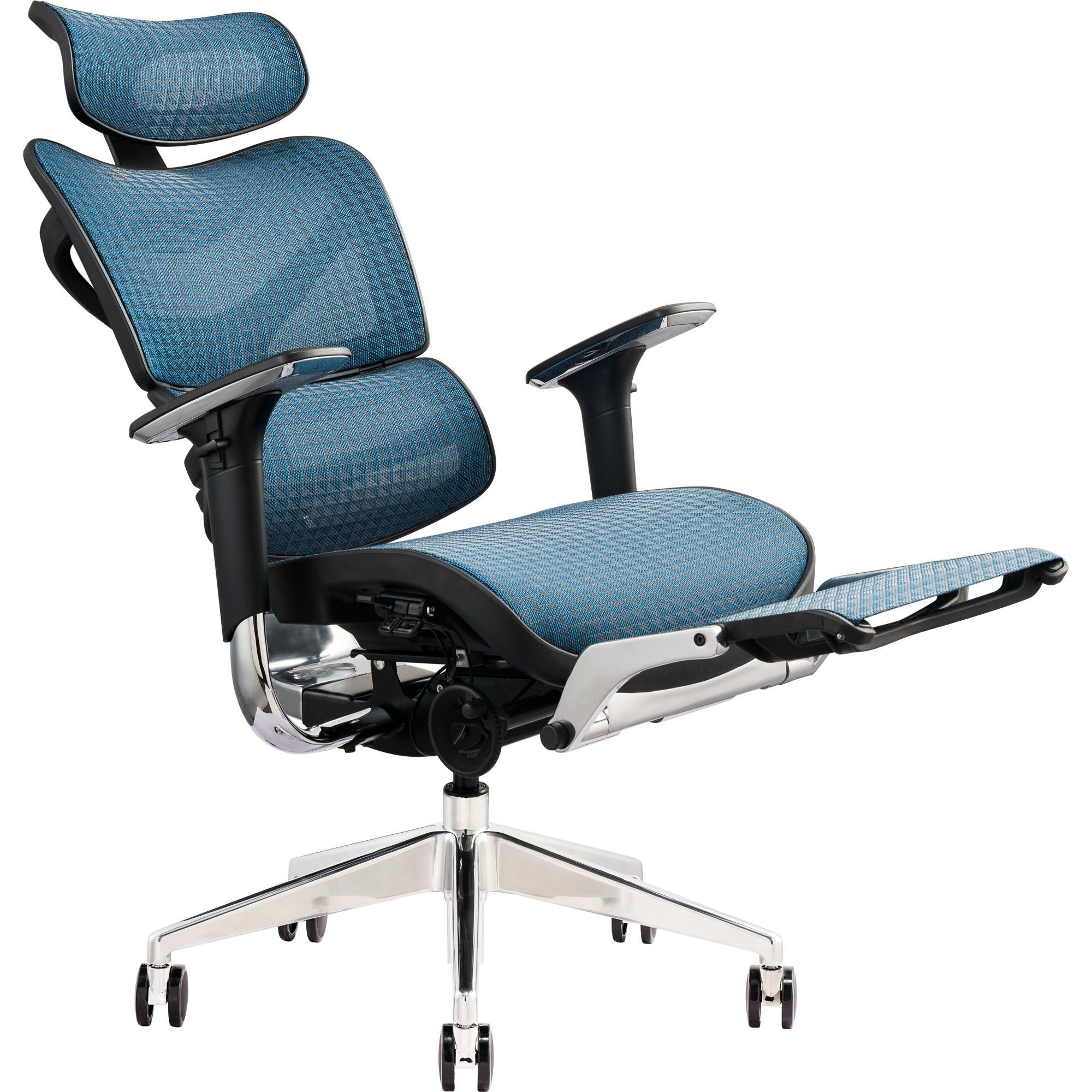 Офисное кресло GT Racer X-702L (W-85), синее (X-702L Blue (W-85)) - фото 4