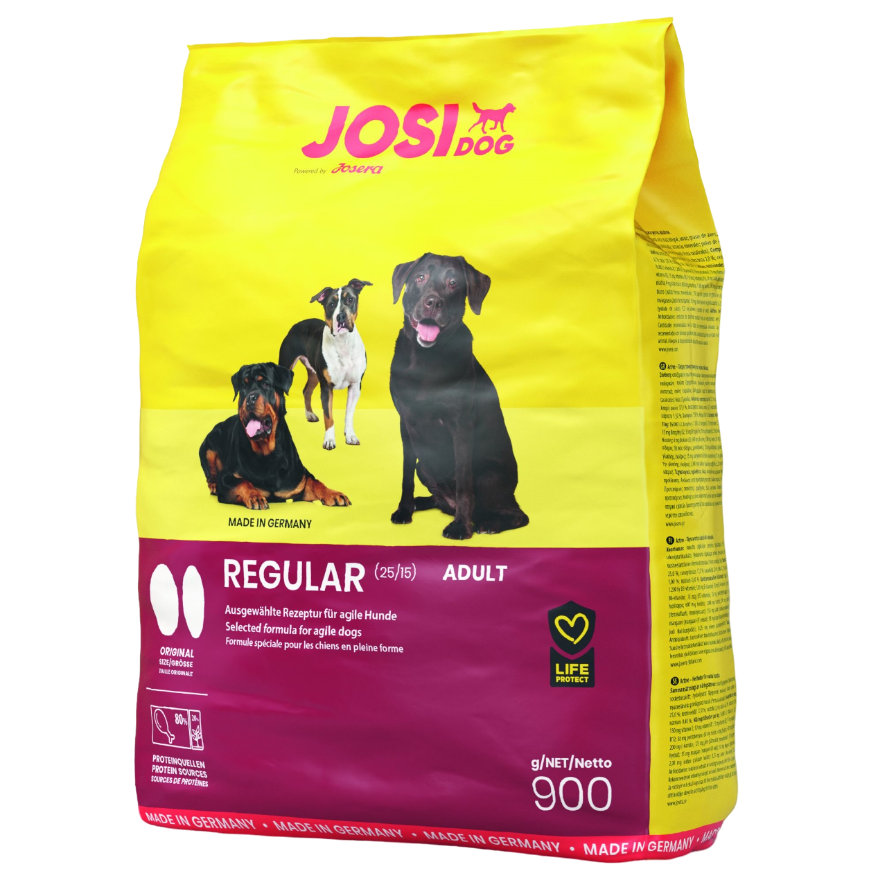 Сухий корм для активних собак Josera JosiDog Regular, з м'ясом домашньої птиці, 0,9 кг - фото 1