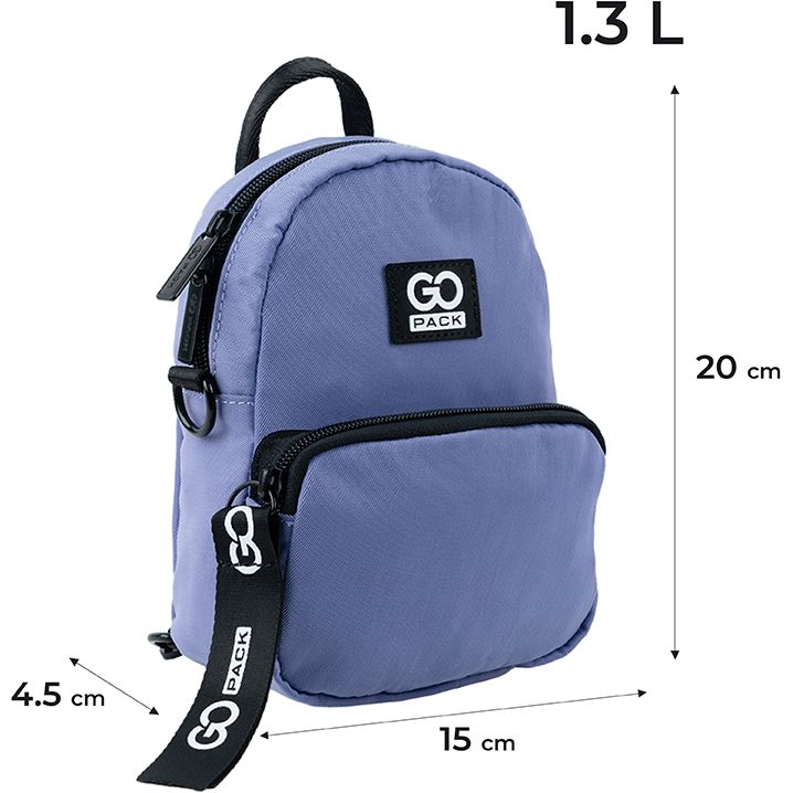 Мини рюкзак-сумка GoPack Education Teens GO24-181XXS-3 фиолетовый - фото 3