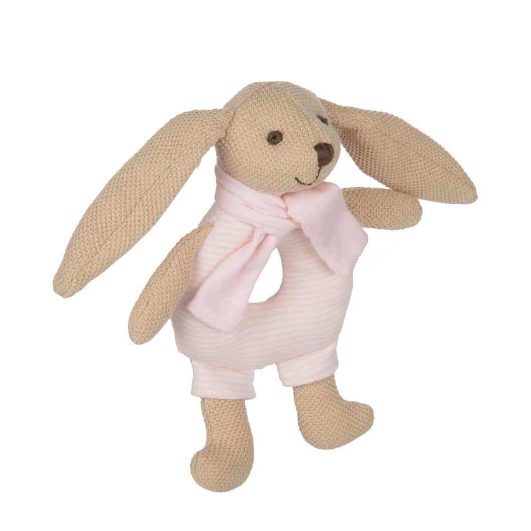 Погремушка мягкая Canpol babies Кролик, розовый (80/201_pin) - фото 2