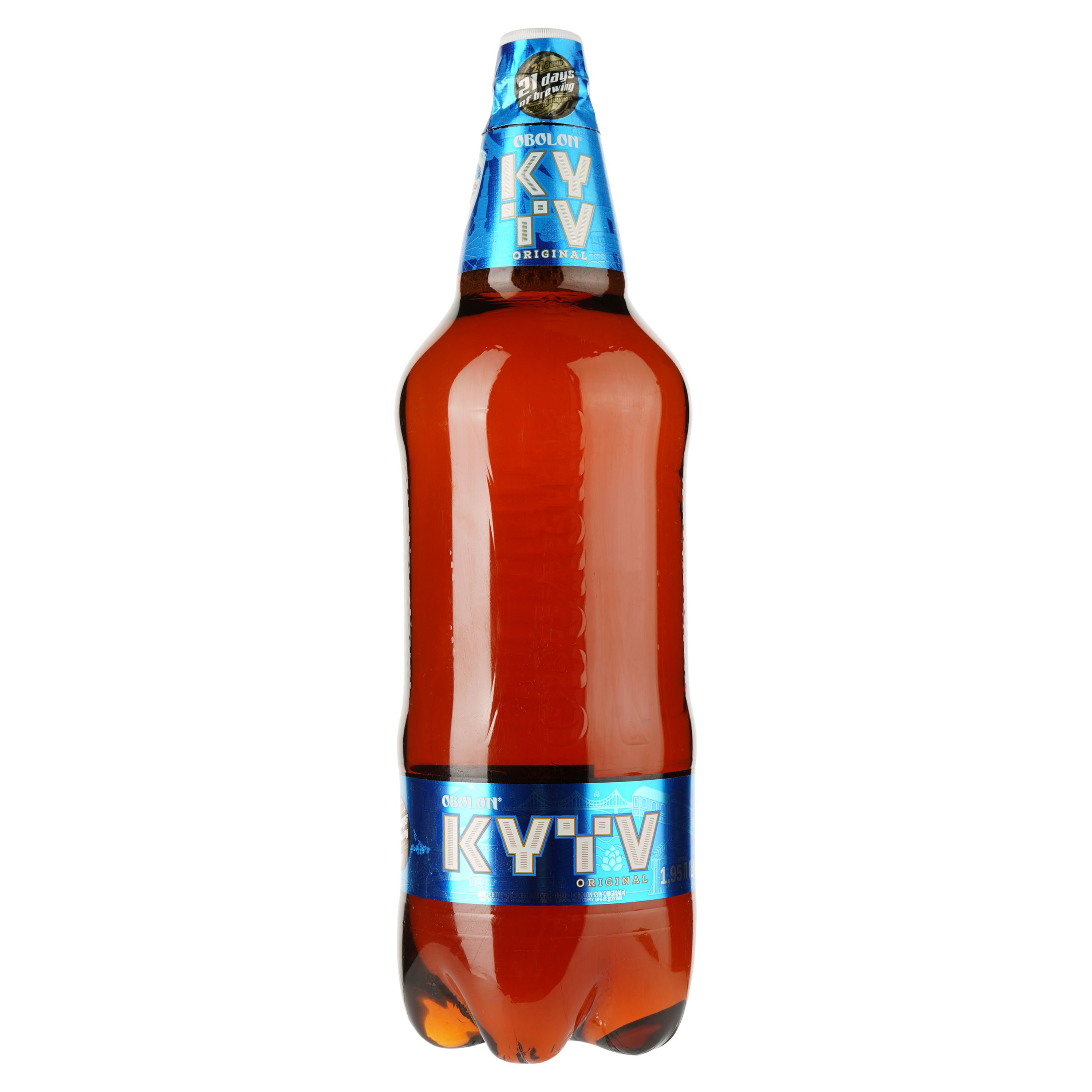 Пиво Оболонь Кyiv Original светлое, 4%, 1,95 л (884666) - фото 1