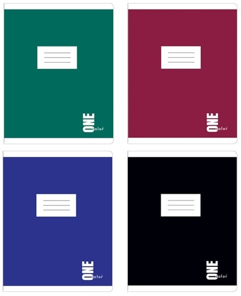 Тетрадь Interdruk One color, линия, A5, 12 листов, 8 шт. (270252-8) - фото 1