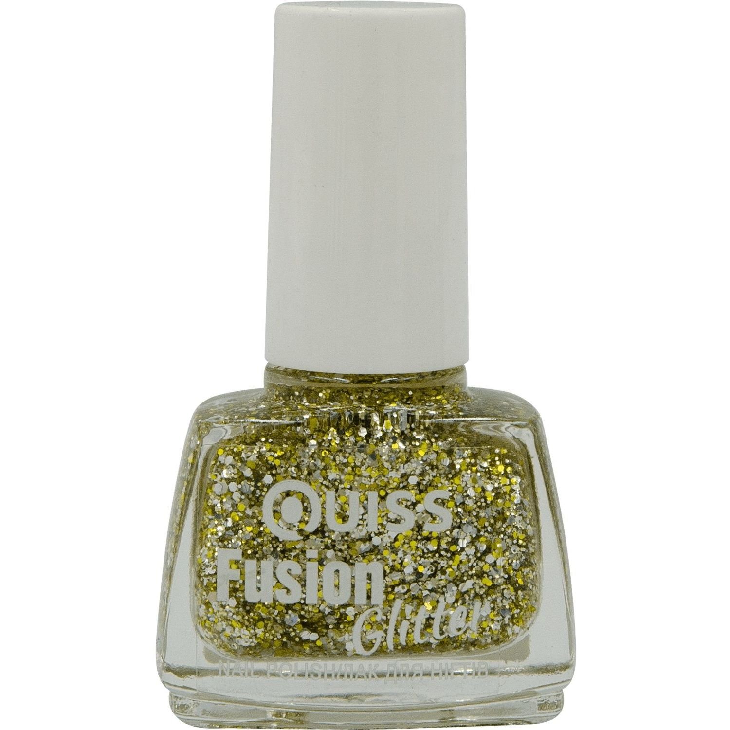 Лак для нігтів Quiss Fusion Glitter відтінок 04, 6 г - фото 1