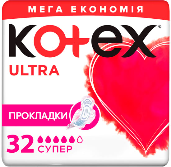 Гігієнічні прокладки Kotex Ultra Super 32 шт. - фото 1