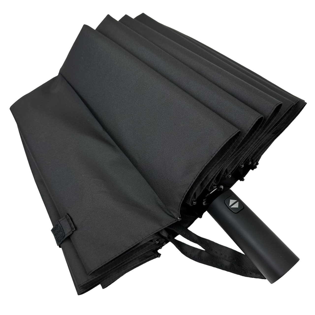 Мужской складной зонтик полный автомат Toprain 112 см черный - фото 6