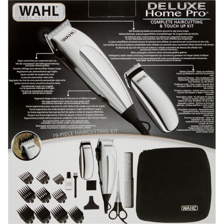 Машинка для стрижки Wahl HomePro Deluxe Combo серая - фото 6
