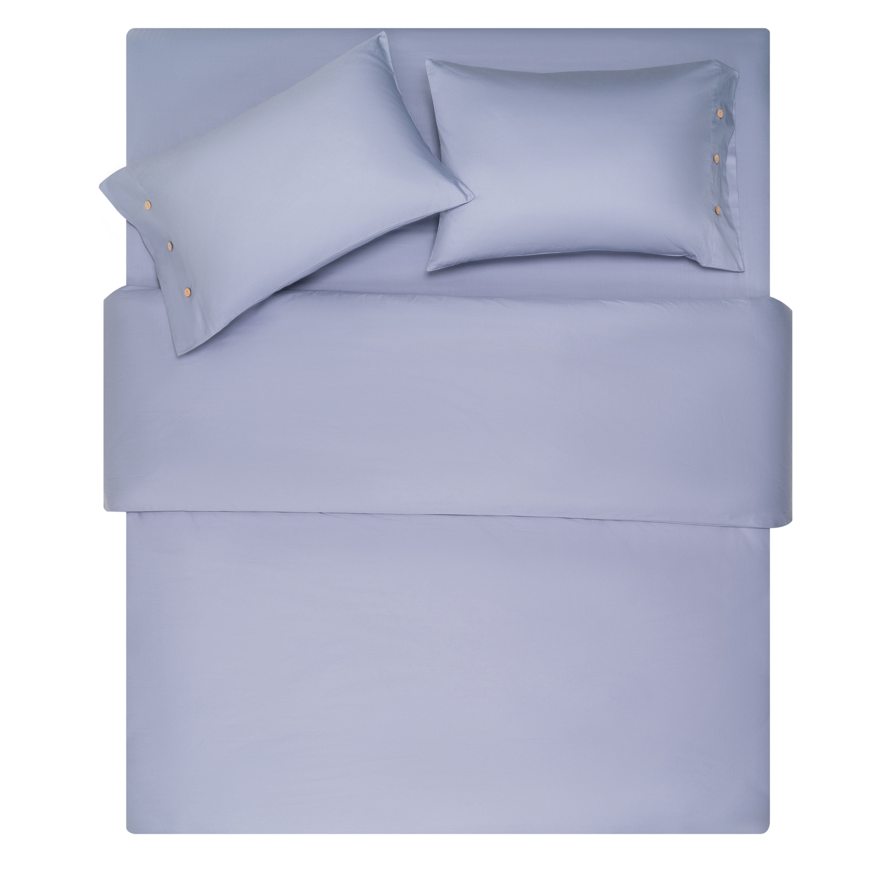 Комплект постельного белья Ardesto Mix&Match сатин двуспальный евро светло-серый (ART2022SF) - фото 7