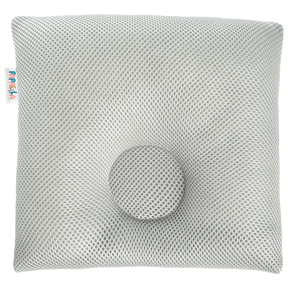 Подушка для младенцев Papaella Ортопедическая Maxi, диаметр 9 см, серый (8-32583) - фото 1
