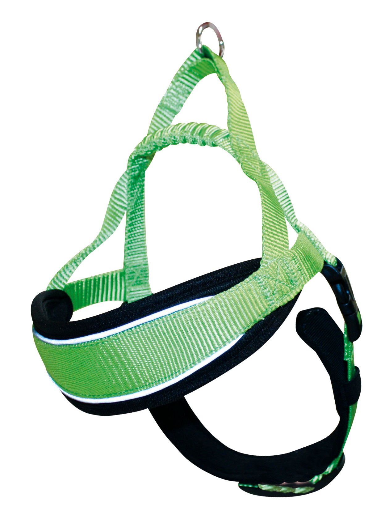 Светоотражающая шлея Croci Hiking Endurance с мягкой подкладкой, M (58-66 см), зеленый (C5081866) - фото 1