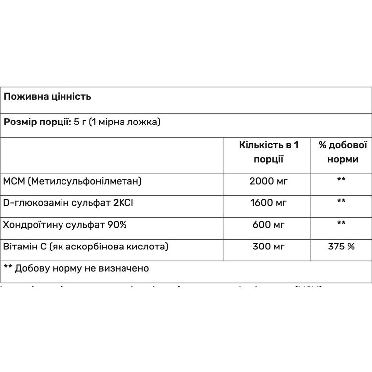 Глюкозамин, хондроитин, МСМ Amix Osteo Triple-Phase Concentrate лимон 700 г - фото 2