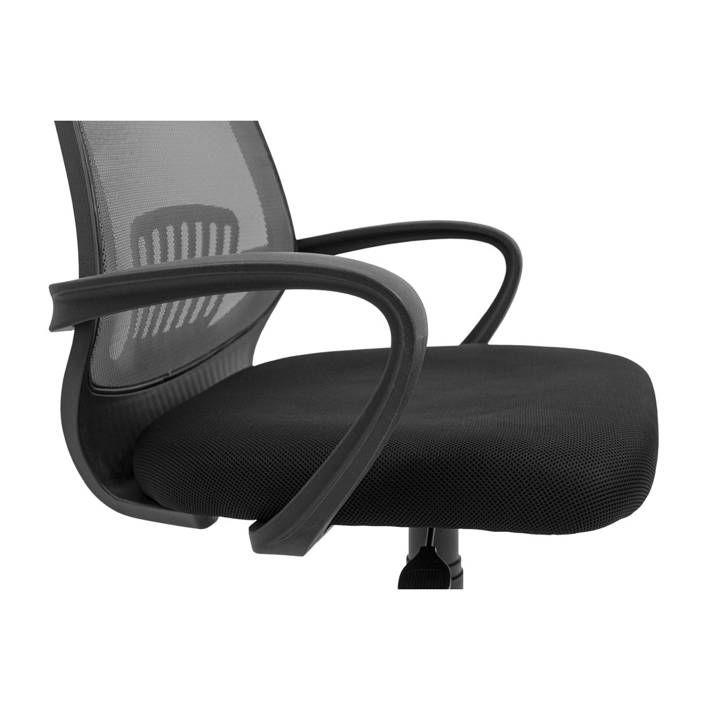 Кресло компьютерное Richman Стар Хром Пиастра сетка черный + серый (RCM-1105) - фото 5