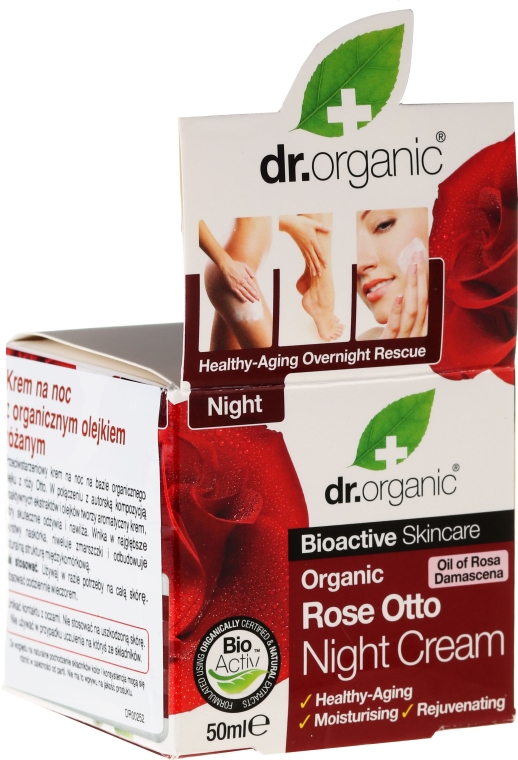 Крем для лица ночной Роза Dr. Organic Rose Night Cream 50 мл - фото 2