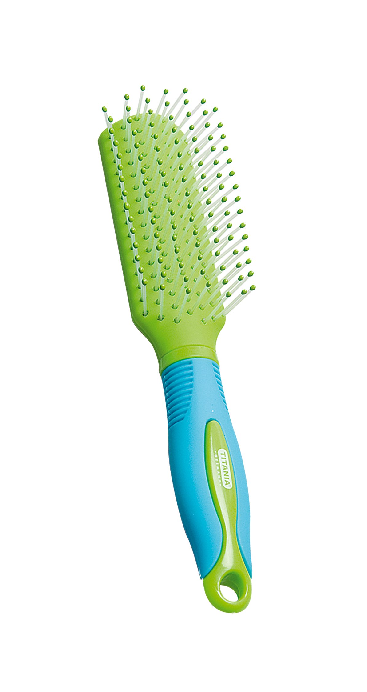 Массажная щетка для волос Titania, 17,4 см, зеленый (1305) - фото 1