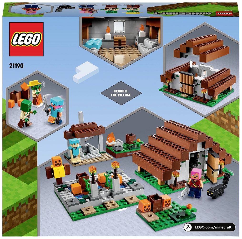 Конструктор LEGO Minecraft Заброшенная деревня, 422 детали (21190) - фото 3