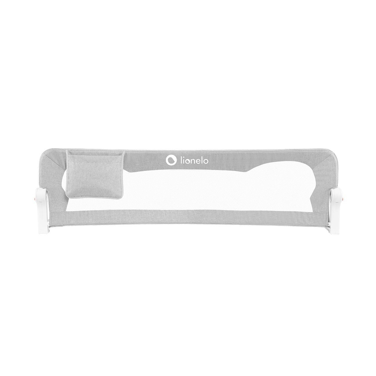 Захисний бар'єр для ліжка Lionelo Eva Grey Melange, світло-сірий (LO.EV03) - фото 1