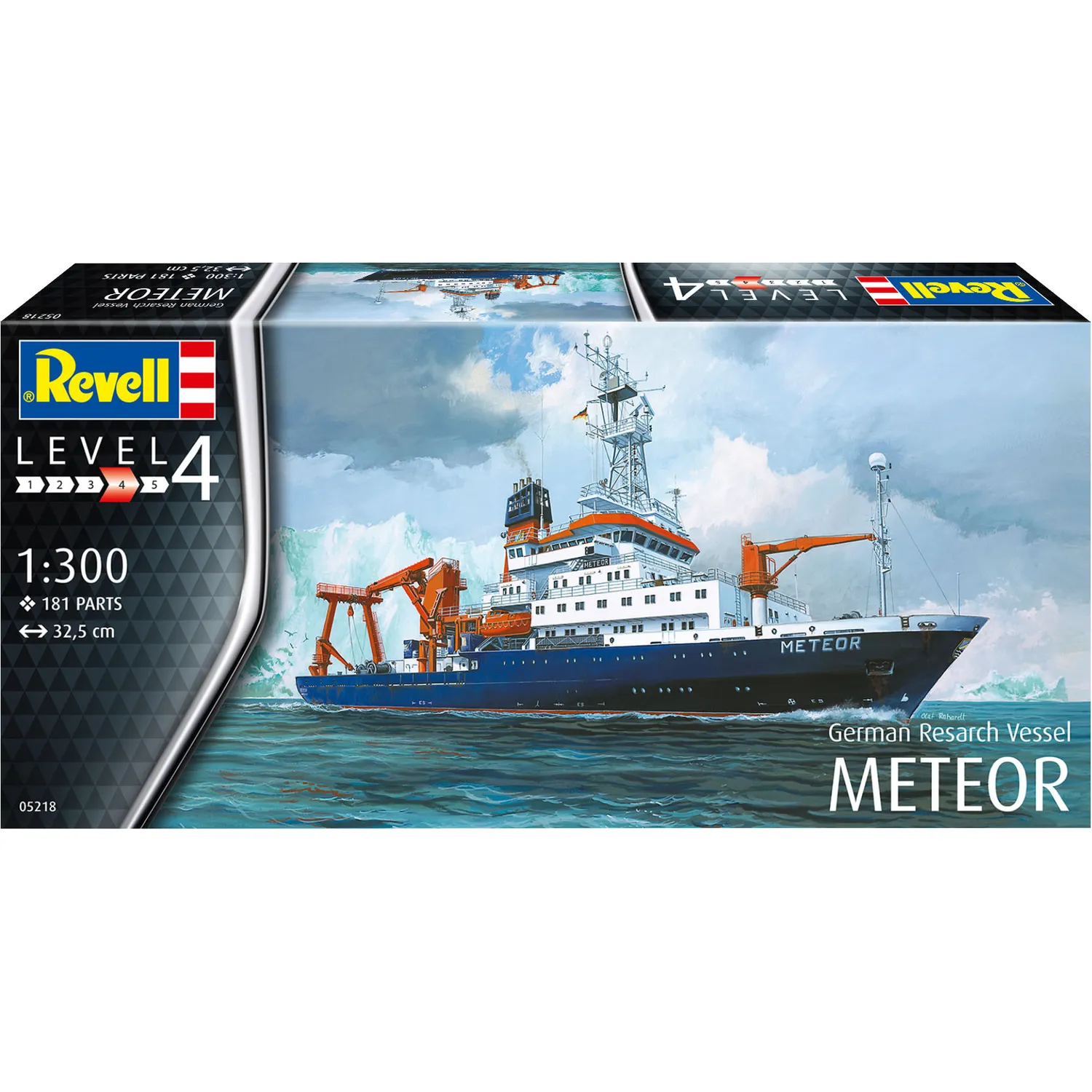 Збірна модель Revell Німецький дослідницький корабель Метеор рівень 4, масштаб 1:300, 181 деталь (RVL-05218) - фото 15