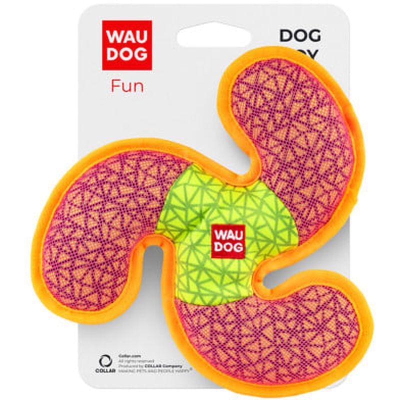 Игрушка для собак Waudog Fun, пропеллер, 21х21см, розовый (62067) - фото 1
