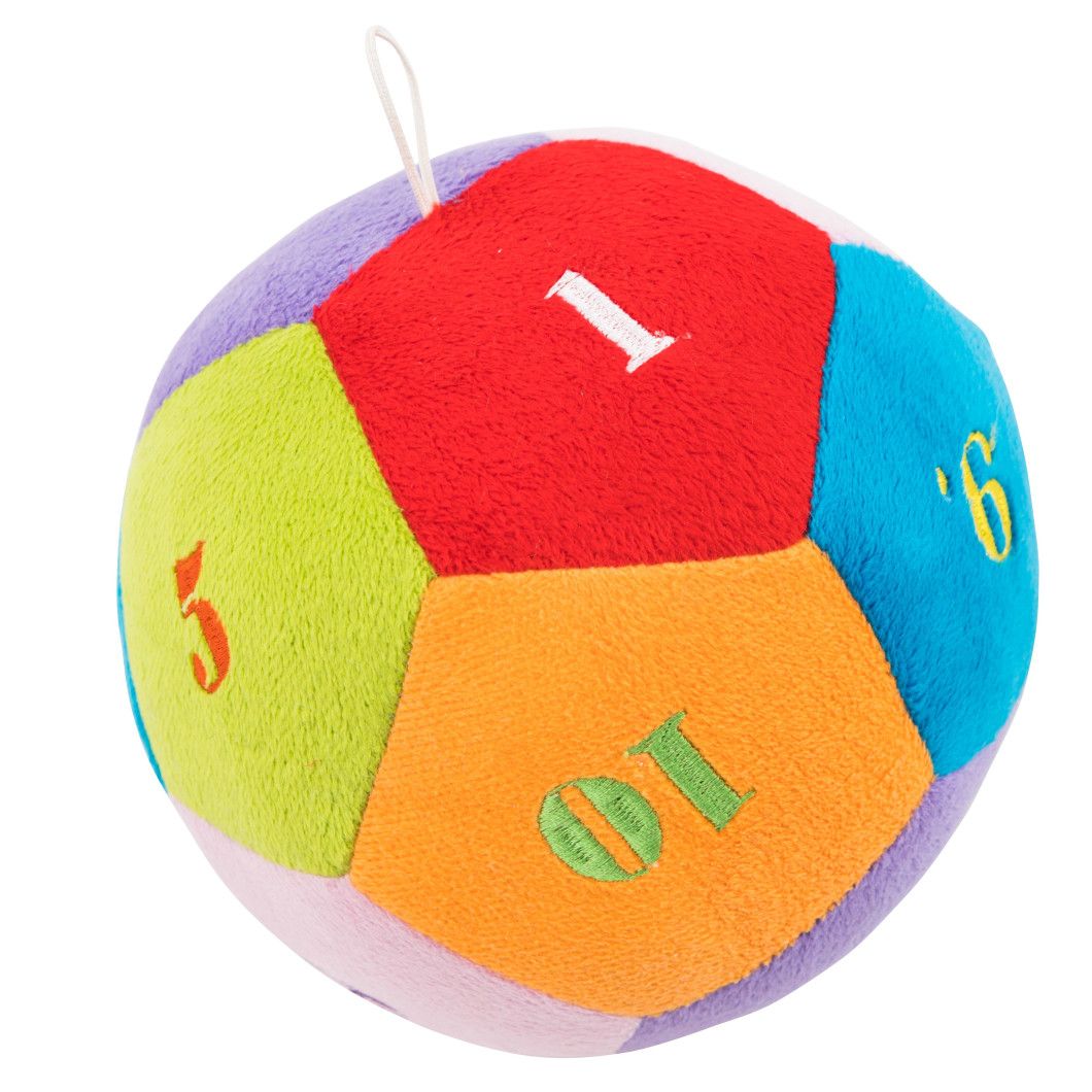 Мягкая игрушка Tigres Мячик с цифрами, 17 см (ІГ-0001) - фото 1