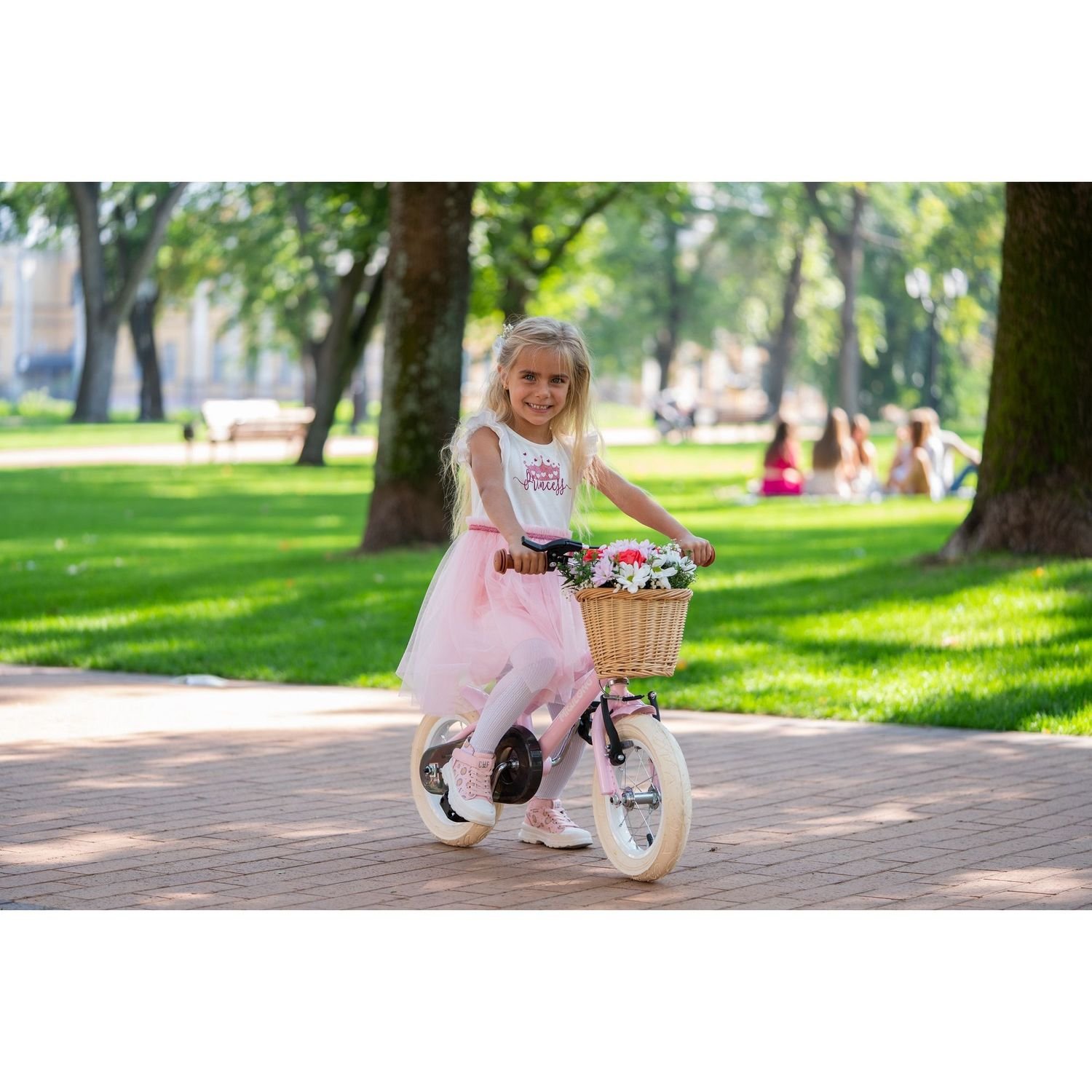 Детский велосипед Miqilong RM 12", розовый (ATW-RM12-PINK) - фото 11