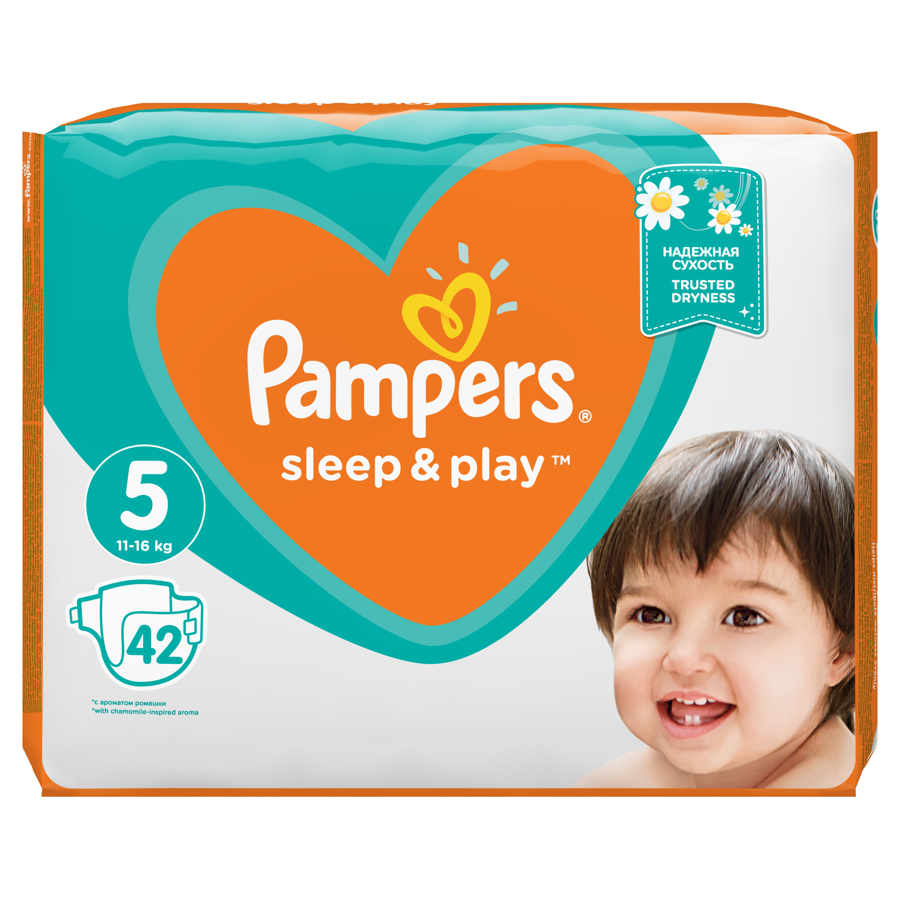 Подгузники Pampers Sleep&Play 5 (11-16 кг), 42 шт. (81664439) - фото 4
