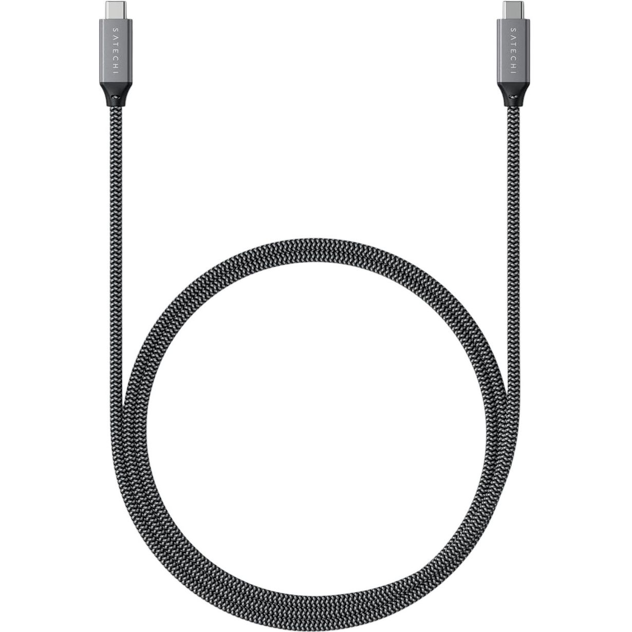 Кабель Satechi USB4 C to C Cable 100W Space Gray 0.8 м - фото 2