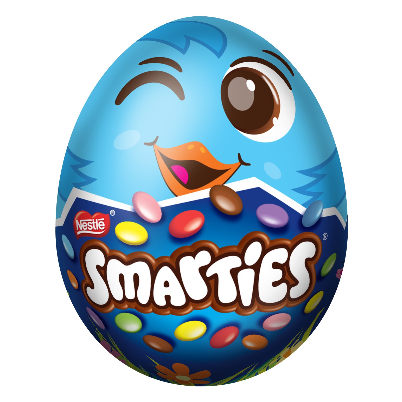 Шоколадная фигурка Smarties Пасхальное яйцо из шоколадного драже в глазури в ассортименте 50 г - фото 1