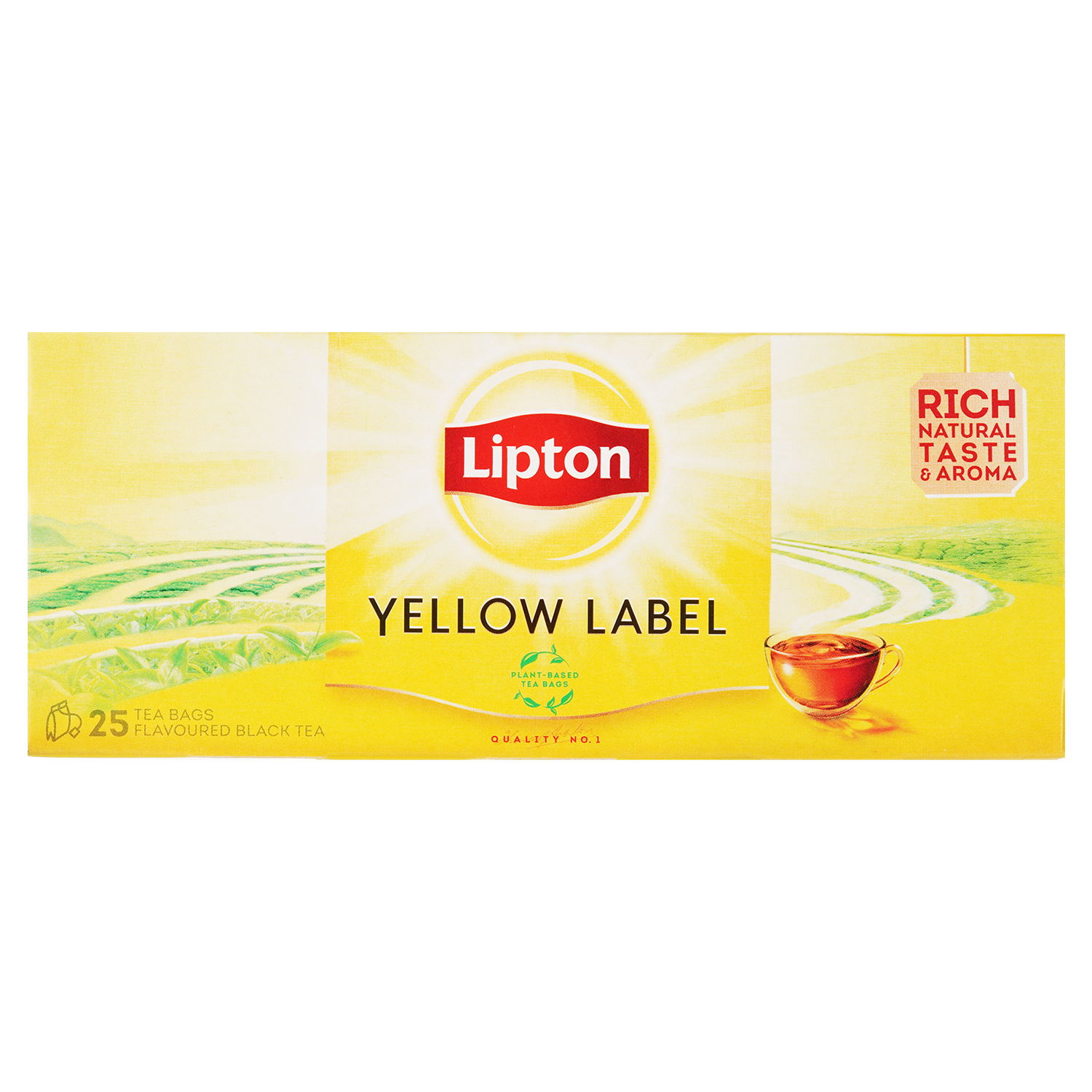 Чай черный Lipton Yellow Label, 50 г (25 шт. х 2 г) (35727) - фото 1