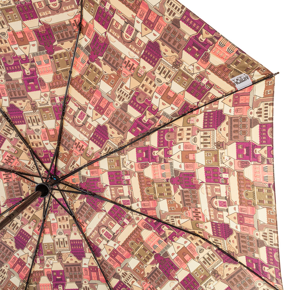 Жіноча складана парасолька повний автомат Airton 98 см різнобарвна - фото 3