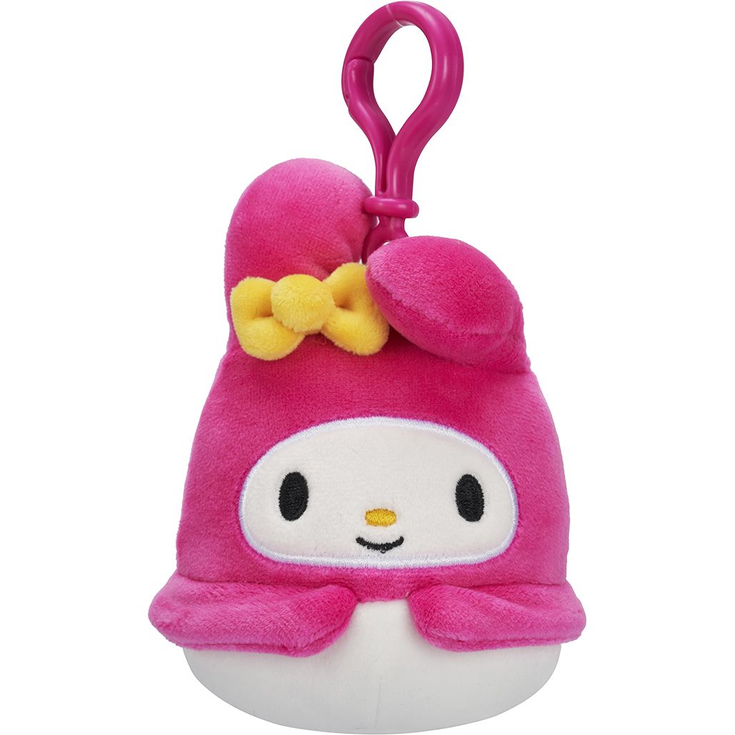 Мягкая игрушка Squishmallows Hello Kitty на клипсе Моя Мелоди 9 см (SQSN00271) - фото 1