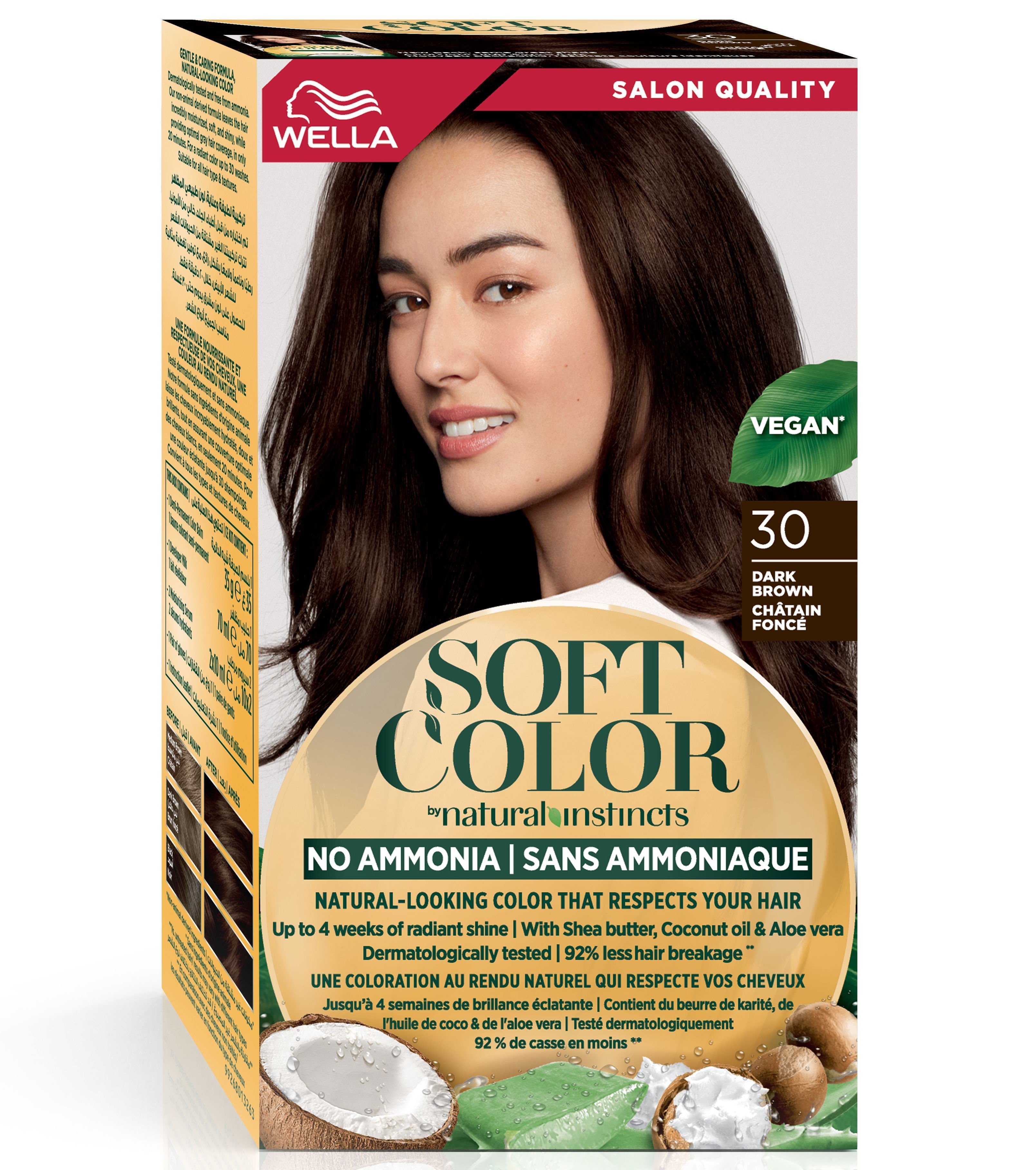 Краска для волос Wella Soft Color тон 30 Темно-коричневый (3614228865869) - фото 2