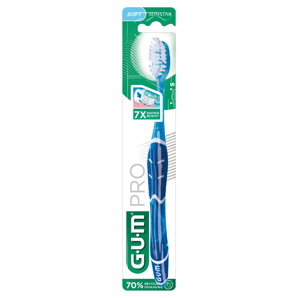 Зубна щітка GUM Pro Compact Soft м'яка в асортименті - фото 3