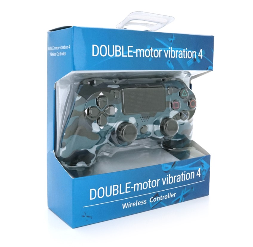 Геймпад джойстик Doubleshock Wireless PS4 Double Motor Vibration DualShock 4 Haki-Blue - фото 5