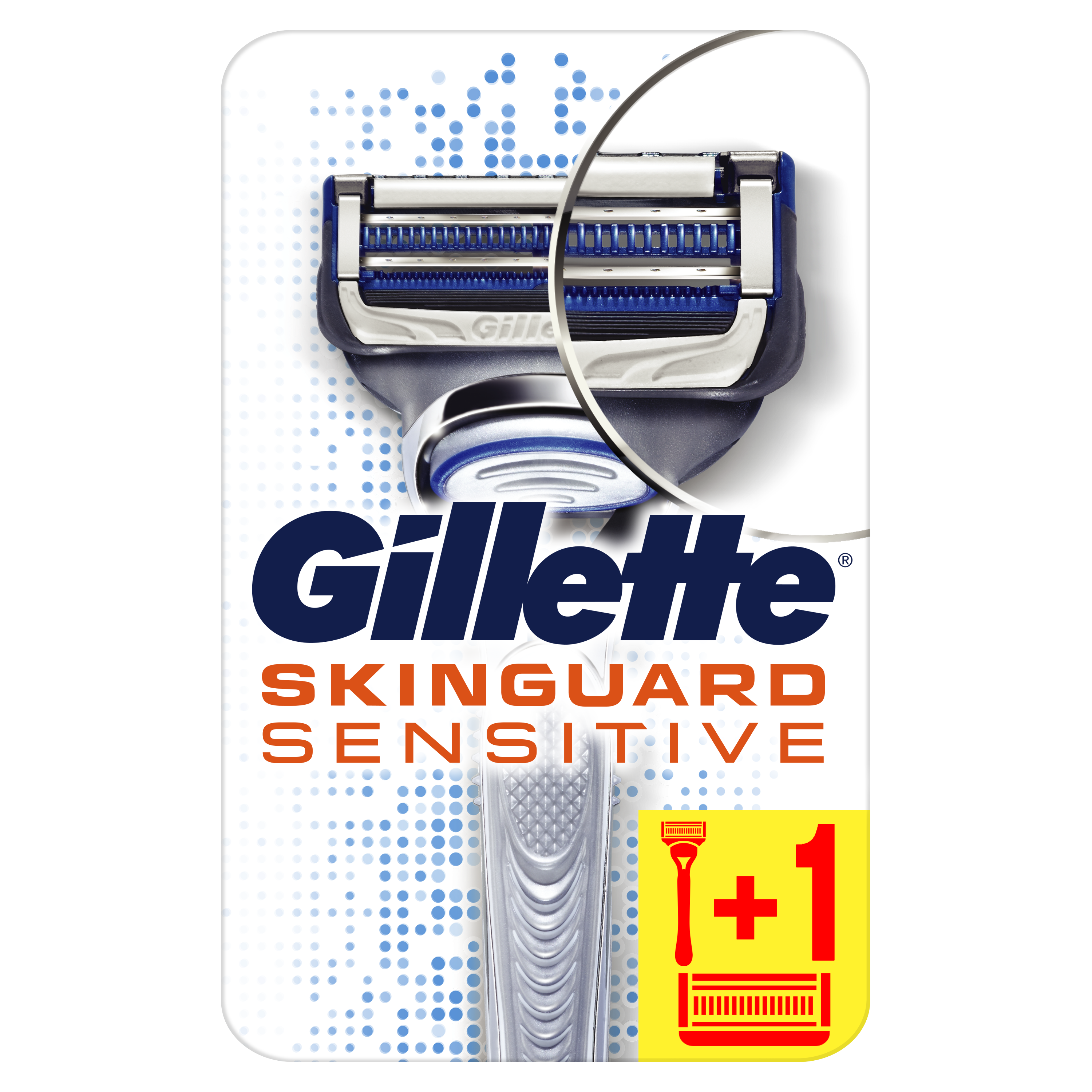 Бритва Gillette SkinGuard Sensitive з 2 змінними касетами, 3 шт - фото 1
