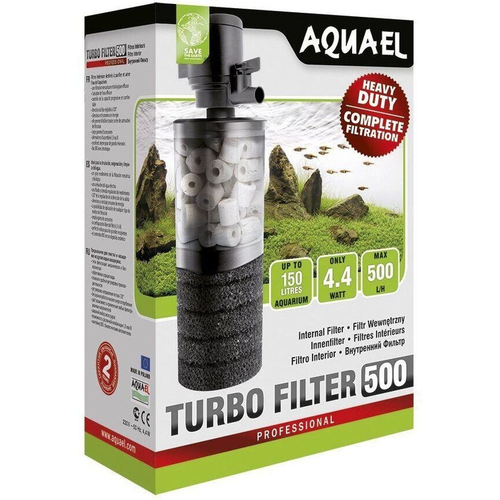 Внутрішній фільтр Aquael Turbo Filter 500, для акваріума до 150 л - фото 1