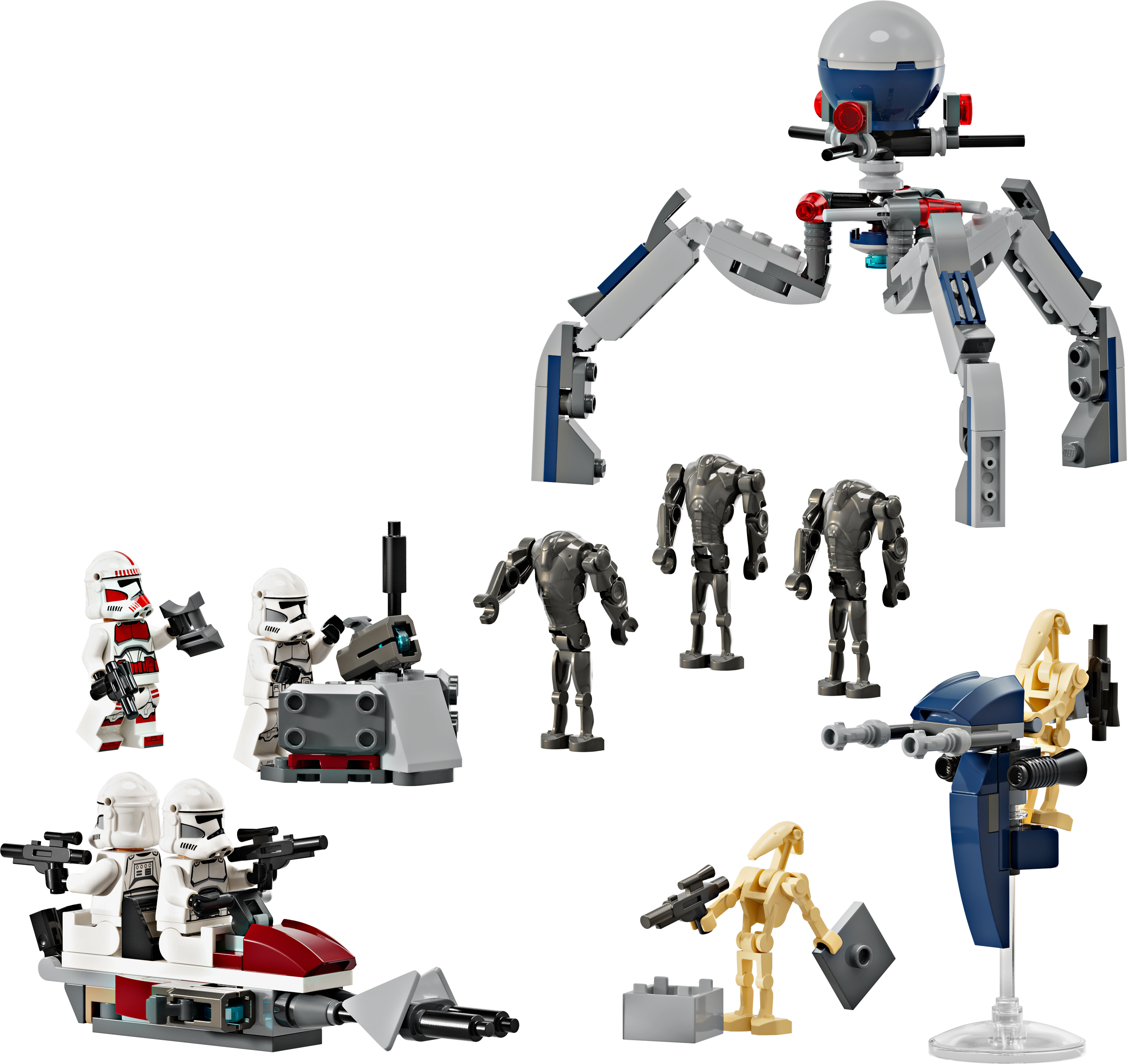 Конструктор LEGO Star Wars Клоны-пехотинцы и Боевой дроид Боевой набор 215 деталей (75372) - фото 2