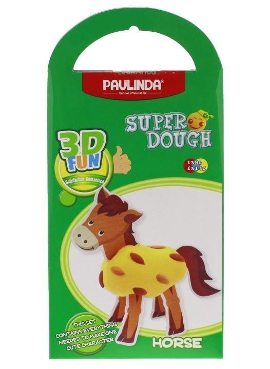 Масса для лепки Paulinda Super Dough 3D Fun Лошадь (PL-081289) - фото 1