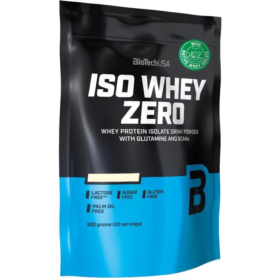 Протеин BioTech Iso Whey Zero Lactose Free White Chocolate 500 г - фото 1