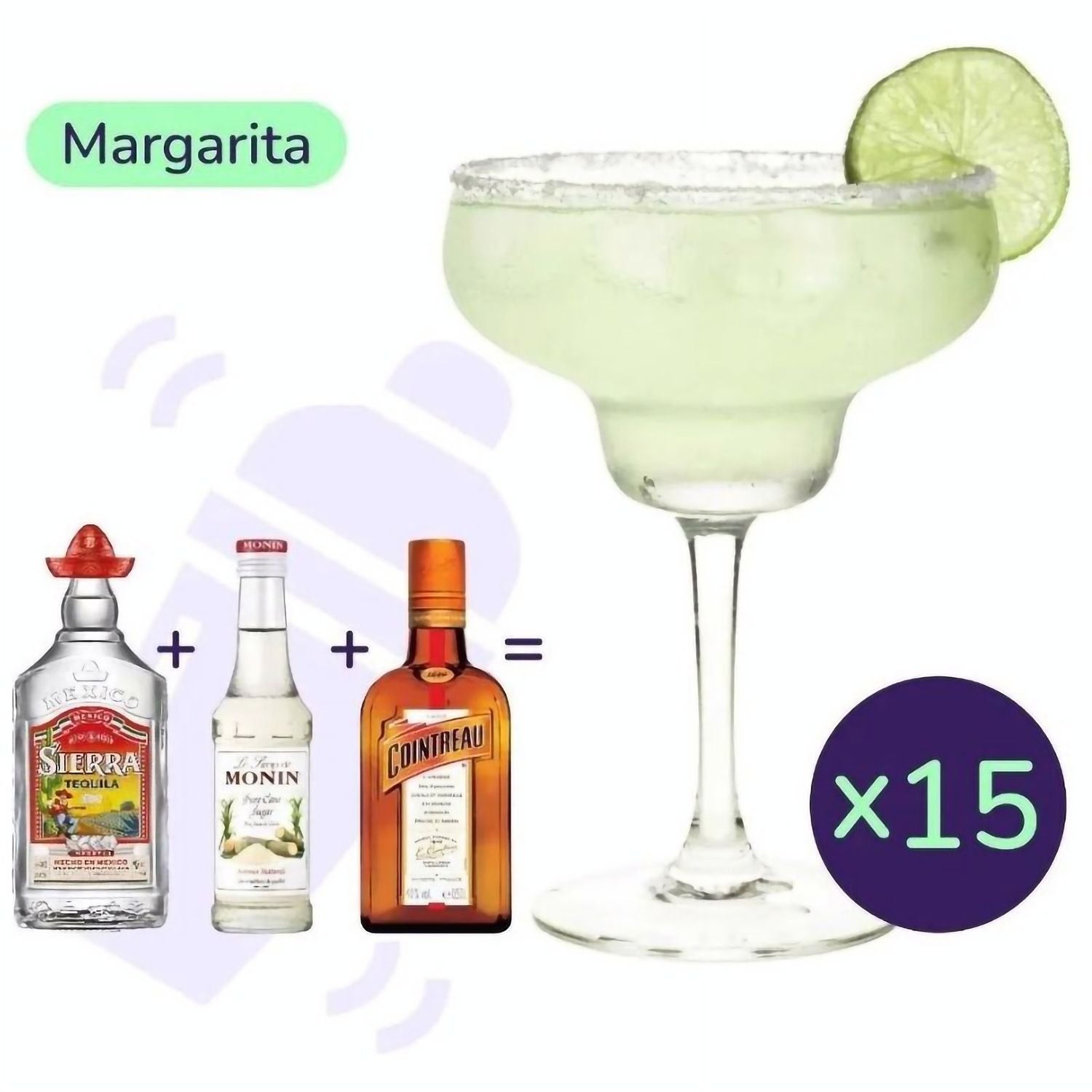 Коктейль Margarita (набір інгредієнтів) х15 на основі Sierra - фото 1