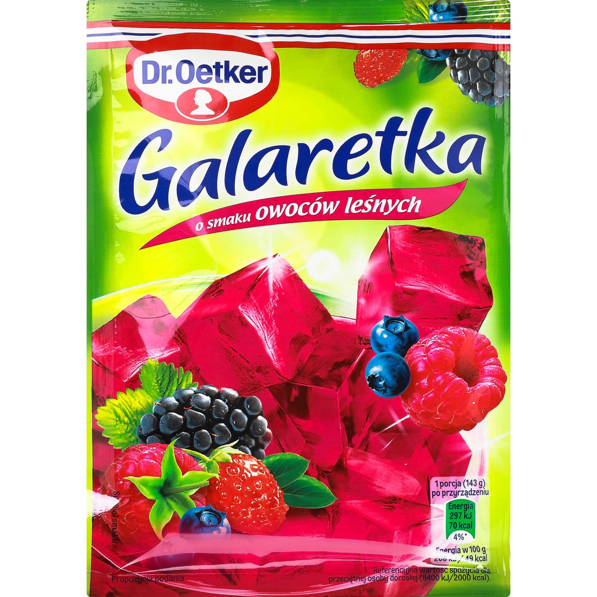 Желе Dr.Oetker Galaretka со вкусом лесных ягод 72 г - фото 1