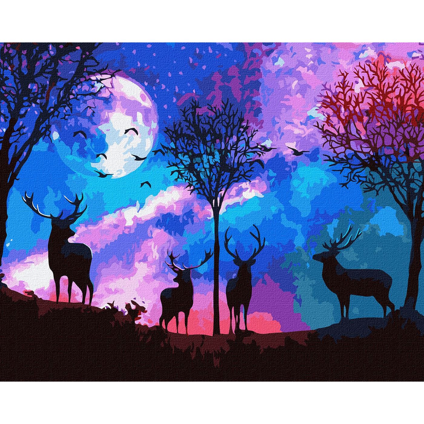 Набор для росписи по номерам Ідейка Сказочный лес, 40х50 см (KHO5027) - фото 1